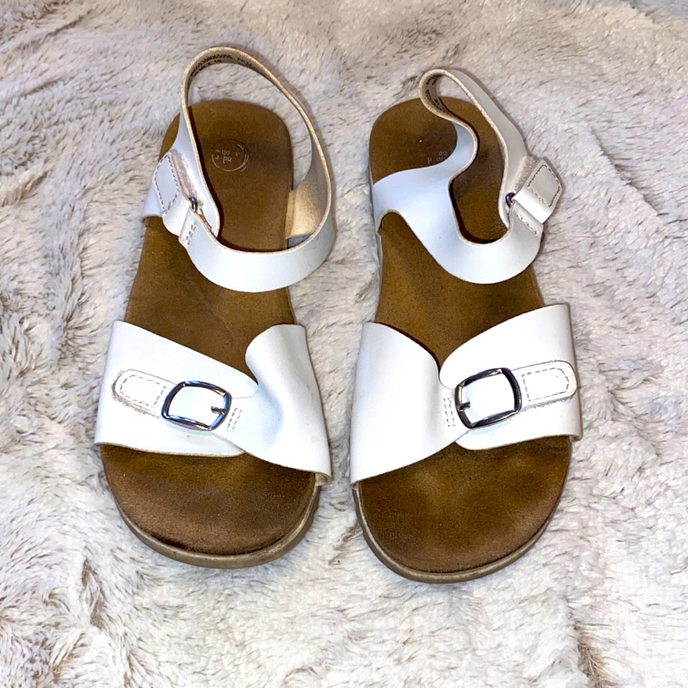 Girls white sandals